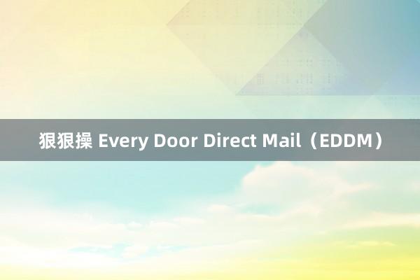 狠狠操 Every Door Direct Mail（EDDM）