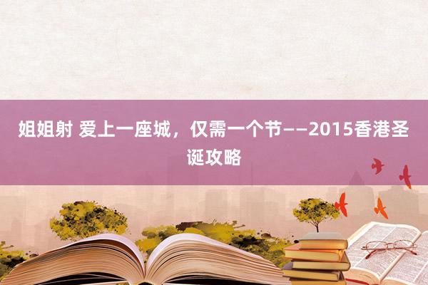 姐姐射 爱上一座城，仅需一个节——2015香港圣诞攻略