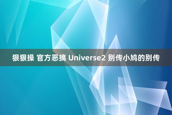 狠狠操 官方恶搞 Universe2 别传小鸠的别传